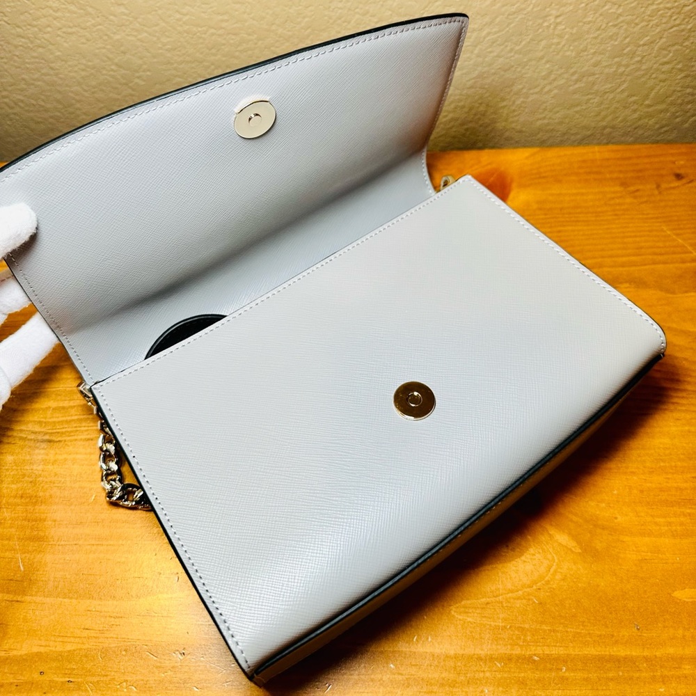 NWT! Kate Spade Carson Nimbus Colorblock Leather Convertible Bag - Picture 13 of 17